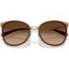 imageCOACH Womens Hc7170 Square SunglassesLight GoldBrownBrown Gradient