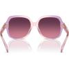 imageCOACH Womens Hc8395u Universal Fit Square SunglassesAmethystPink GradientBurgundy Gradient Polarized