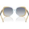 imageCOACH Womens Hc8395u Universal Fit Square SunglassesCiderBaby BlueBlue Gradient