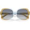 imageCOACH Womens Hc8395u Universal Fit Square SunglassesCiderBaby BlueBlue Gradient