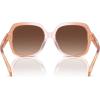 imageCOACH Womens Hc8395u Universal Fit Square SunglassesSaddleDusty Rose GradientBrown Gradient Polarized