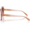 imageCOACH Womens Hc8395u Universal Fit Square SunglassesSaddleDusty Rose GradientBrown Gradient Polarized