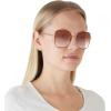 imageCoach HC7133 Sunglasses Shiny Rose GoldBurgundyBurgundy Gradient 57 mm