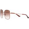 imageCoach HC7133 Sunglasses Shiny Rose GoldBurgundyBurgundy Gradient 57 mm