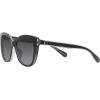 imageCoach HC8365U Universal Fit Sunglasses BlackTransparent GreyGrey Gradient 55 mm