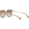 imageCoach Womens Hc7135 Square SunglassesLight GoldBrownLight Brown Grey Gradient