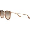 imageCoach Womens Hc7135 Square SunglassesLight GoldBrownLight Brown Grey Gradient
