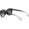 imageCoach Womens Hc8285u Universal Fit Square SunglassesBlackDark Grey Gradient Polarized
