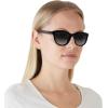 imageCoach Womens Hc8285u Universal Fit Square SunglassesBlackDark Grey Gradient Polarized