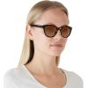 imageCoach Womens Hc8285u Universal Fit Square SunglassesDark TortoiseBrown Gradient Polarized