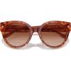 imageCoach Womens Hc8393u Universal Fit Round SunglassesCaramel TortoiseBrown Gradient