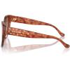 imageCoach Womens Hc8393u Universal Fit Round SunglassesCaramel TortoiseBrown Gradient
