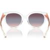 imageCoach Womens Hc8393u Universal Fit Round SunglassesTransparent ClearPurple Blue Pink Gradient