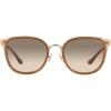 imageCoach Womens Hc7135 Square SunglassesLight GoldBrownLight Brown Grey Gradient