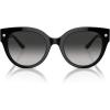 imageCoach Womens Hc8393u Universal Fit Round SunglassesBlackGrey Gradient