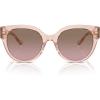 Transparent Dusty Rose/Brown Pink Gradient