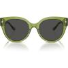Transparent Key Lime/Grey Solid