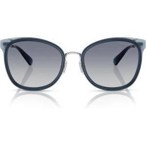 imageCOACH Womens Hc7170 Square SunglassesSilverBlueBlue Gradient