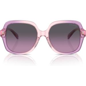 imageCOACH Womens Hc8395u Universal Fit Square SunglassesAmethystPink GradientPurple Gradient