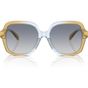 imageCOACH Womens Hc8395u Universal Fit Square SunglassesCiderBaby BlueBlue Gradient