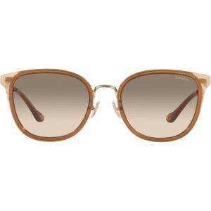 imageCoach Womens Hc7135 Square SunglassesLight GoldBrownLight Brown Grey Gradient