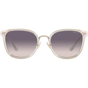 imageCoach Womens Hc7135 Square SunglassesLight GoldCrystalPurple Pink Gradient