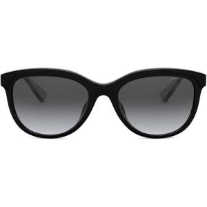 imageCoach Womens Hc8285u Universal Fit Square SunglassesBlackDark Grey Gradient Polarized