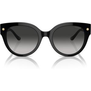 imageCoach Womens Hc8393u Universal Fit Round SunglassesBlackGrey Gradient