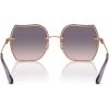 imageCOACH Womens HC7146BD Butterfly Sunglasses Shiny Rose GoldViolet Pink Gradient 60 mm