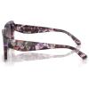 imageCOACH Womens HC8409U Rivet Universal Fit Square Sunglasses Amethyst Pearl TortoiseSmoke Purple Gradient 53 mm