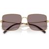 imageCOACH Womens Hc7174d Square SunglassesShiny GoldMauve Solid