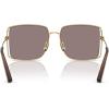 imageCOACH Womens Hc7174d Square SunglassesShiny GoldMauve Solid