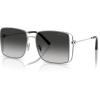imageCOACH Womens Hc7174d Square SunglassesShiny SilverGrey Gradient