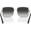 imageCOACH Womens Hc7174d Square SunglassesShiny SilverGrey Gradient