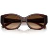 imageCOACH Womens Hc8407u Maxi C Hardware Universal Fit Oval SunglassesMilky HazelnutBrown Gradient
