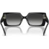 imageCOACH Womens Hc8409u Rivet Universal Fit Square SunglassesBlackGrey Gradient