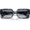 imageCOACH Womens Hc8409u Rivet Universal Fit Square SunglassesBlue Pearl TortoiseBlue Purple Gradient