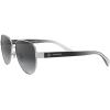 imageCoach HC7111 Sunglasses SilverDark Grey Gradient Polarized 57 mm
