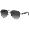 imageCoach HC7111 Sunglasses SilverDark Grey Gradient Polarized 57 mm