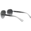 imageCoach HC7111 Sunglasses SilverDark Grey Gradient Polarized 57 mm