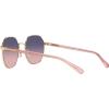 imageCoach Womens Hc7147 Hexagonal SunglassesShiny Light GoldBlue Pink Gradient