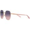 imageCoach Womens Hc7147 Hexagonal SunglassesShiny Light GoldBlue Pink Gradient