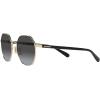 imageCoach Womens Hc7147 Hexagonal SunglassesShiny Light GoldGrey Gradient