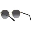 imageCoach Womens Hc7147 Hexagonal SunglassesShiny Light GoldGrey Gradient