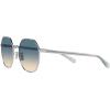 imageCoach Womens Hc7147 Hexagonal SunglassesShiny SilverBlue Yellow Gradient