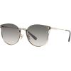 imageCoach Womens Hc7151d Round SunglassesShiny Light GoldBlack Grey Sand Gradient