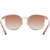 imageCoach Womens Hc7151d Round SunglassesShiny Light GoldBrown Pink Gradient