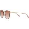 imageCoach Womens Hc7151d Round SunglassesShiny Light GoldBrown Pink Gradient