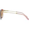 imageCoach Womens Hc7151d Round SunglassesShiny Light GoldBrown Pink Gradient