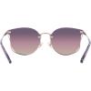 imageCoach Womens Hc7151d Round SunglassesShiny Rose GoldTransparent Purple